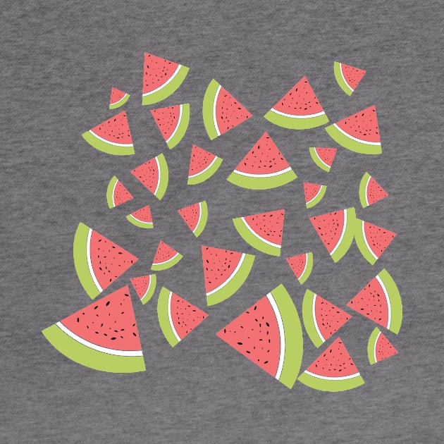 Cute watermelon pattern by hedehede